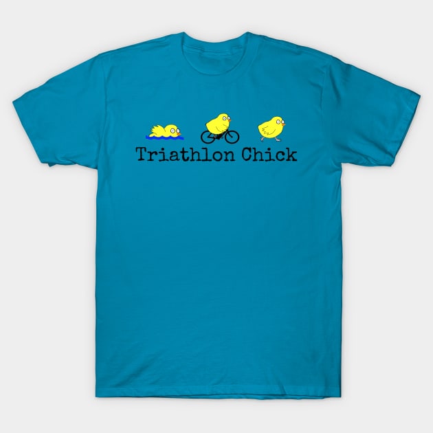 Triathlon Chick T-Shirt by wanungara